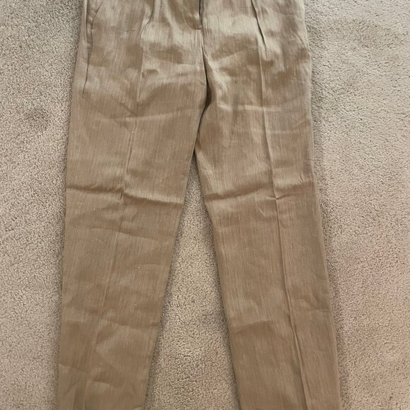 Portia pant in herringbone linen blend - Picture 3 of 4